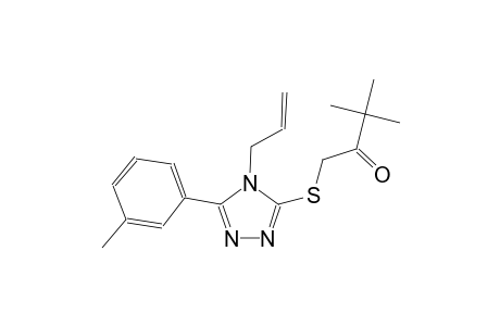 1-{[4-allyl-5-(3-methylphenyl)-4H-1,2,4-triazol-3-yl]sulfanyl}-3,3-dimethyl-2-butanone