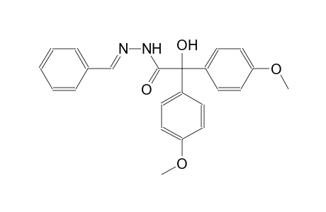 2-hydroxy-2,2-bis(4-methoxyphenyl)-N'-[(E)-phenylmethylidene]acetohydrazide