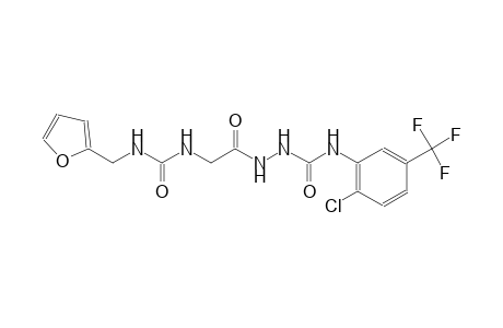 N-[2-chloro-5-(trifluoromethyl)phenyl]-2-[({[(2-furylmethyl)amino]carbonyl}amino)acetyl]hydrazinecarboxamide