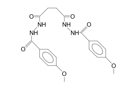 N,N'-Bis(4-methoxy-benzoyl)-succinic acid, dihydrazide