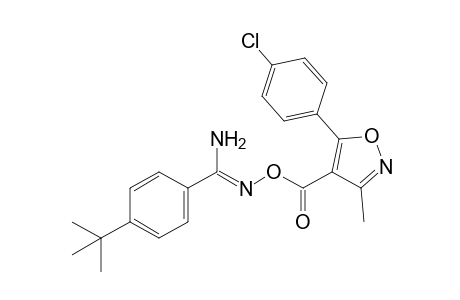 p-tert-butyl-O-{[5-(p-chlorophenyl)-3-methyl-4-isoxazolyl]carbonyl}benzamidoxime