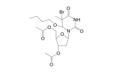 5-Bromo-6-butoxy-thymidine-diacetate(2-.beta.-ribofurannosyl)