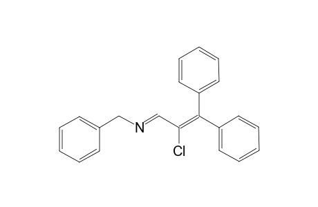 N-(2-Chloro-3,3-diphenyl-2-propenylidene)benzylamine
