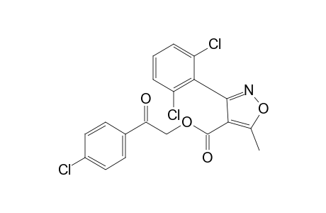 3-(2,6-dichlorophenyl)-5-methyl-4-isoxazolecarboxylic acid, p-chlorophenacyl ester