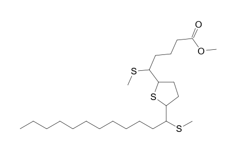 2-[4'-(Methoxycarbonyl)-1'-methylthiobutan-1'-yl]-5-(1"-methylthiododecan-1"-yl)-tetrahydrothiophene