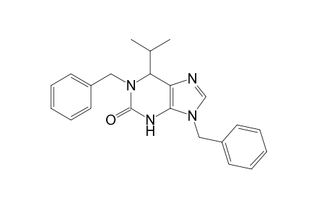 1,9-bis(phenylmethyl)-6-propan-2-yl-3,6-dihydropurin-2-one