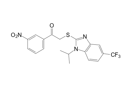 2-{[1-isopropyl-5-(trifluoromethyl)-2-benzimidazolyl]thio}-3'-nitroacetophenone