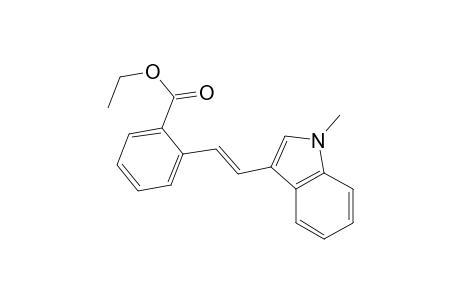 Benzoic acid, 2-[2-(1-methyl-1H-indol-3-yl)ethenyl]-, ethyl ester, (E)-