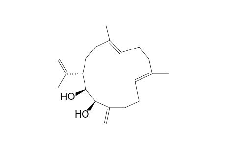 6,10-cyclotetradecadiene-1,2-diol, 6,10-dimethyl-14-methylene-3-(1-methylethenyl)-, (1R*,2S*,3S*,6E,10E)-(+-)-