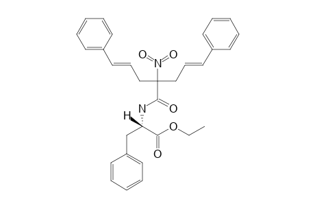 ETHYL-N-[2-NITRO-2,2-BIS-(3-PHENYLPROP-2-EN-1-YL)-ACETYL]-L-PHENYLALANINATE;ETHYL-N-[2-NITRO-5PHENYL-2-(3-PHENYLPROP-2-EN-1-YL)-PENT-4-ENOYL]-L-PHENYLALANINATE