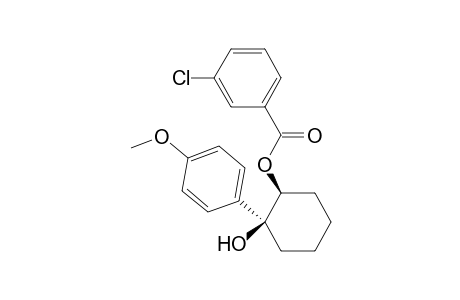 Benzoicacid, 3-chloro-, 2-hydroxy-2-(4-methoxyphenyl)cyclohexyl ester, cis-