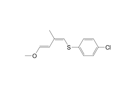 4-Methyoxy-2-methyl-1-((4-chlorophenyl)thio)buta-1,3-diene