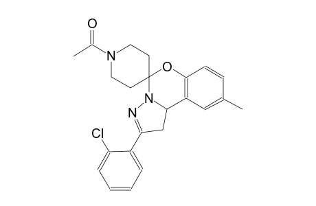 1-(2-(2-chlorophenyl)-9-methyl-1,10b-dihydrospiro[benzo[e]pyrazolo[1,5-c][1,3]oxazine-5,4'-piperidin]-1'-yl)ethanone
