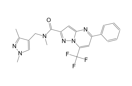 N-[(1,3-dimethyl-1H-pyrazol-4-yl)methyl]-N-methyl-5-phenyl-7-(trifluoromethyl)pyrazolo[1,5-a]pyrimidine-2-carboxamide
