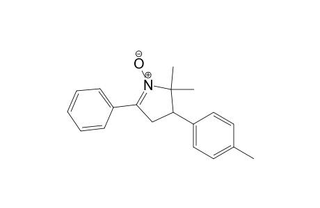 2H-Pyrrole, 3,4-dihydro-2,2-dimethyl-3-(4-methylphenyl)-5-phenyl-, 1-oxide