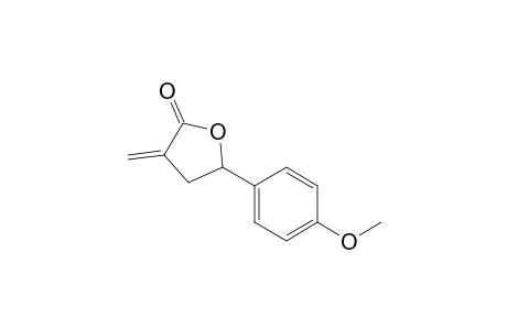 (+-)-4-(4-Methoxyphenyl)-2-methylene-.gamma.-butyrolactone
