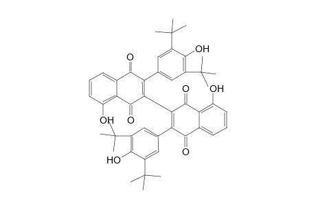 3,3'-bis[3',5'-di(t-Butyl)-4'-hydroxyphenyl]-5,5'-dihydroxy-2,2'-bis(1,4-naphthoquinone)