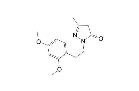 3H-Pyrazol-3-one, 2-[2-(2,4-dimethoxyphenyl)ethyl]-2,4-dihydro-5-methyl-