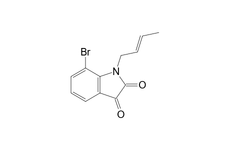 (E)-7-Bromo-1-(but-2-enyl)-1H-indole-2,3-dione