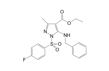 Ethyl 5-(benzylamino)-1-(4-fluorophenylsulfonyl)-3-methyl-1H-pyrazole-4-carboxylate