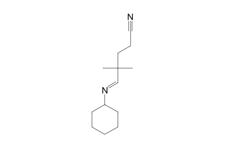 Pentanenitrile, 5-(cyclohexylimino)-4,4-dimethyl-