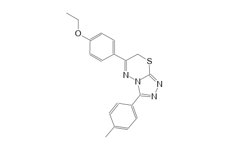 6-(4-ethoxyphenyl)-3-(4-methylphenyl)-7H-[1,2,4]triazolo[3,4-b][1,3,4]thiadiazine