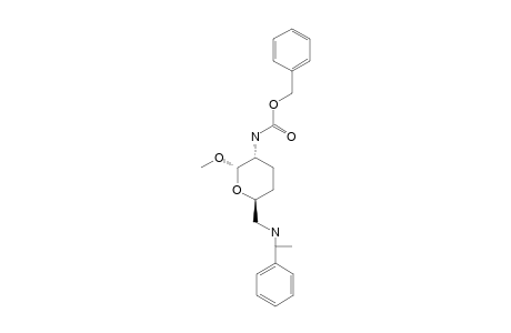 METHYL-2-BENZYLOXYCARBONYLAMINO-2,3,4,6-TETRADEOXY-6-[(1R)-PHENYLEHTYLAMINO]-alpha-D-ERYTHRO-HEXAPYRANOSIDE