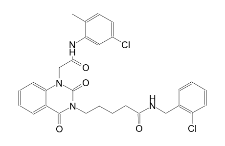 N-(2-chlorobenzyl)-5-(1-[2-(5-chloro-2-methylanilino)-2-oxoethyl]-2,4-dioxo-1,4-dihydro-3(2H)-quinazolinyl)pentanamide