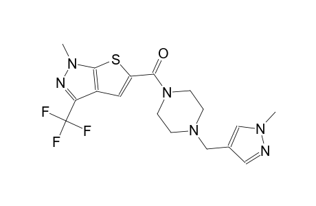 1H-thieno[2,3-c]pyrazole, 1-methyl-5-[[4-[(1-methyl-1H-pyrazol-4-yl)methyl]-1-piperazinyl]carbonyl]-3-(trifluoromethyl)-