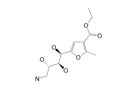 5-(4'-AMINO-4'-DEOXY-D-ARABINO-TETRITOL-1'-YL)-3-ETHOXYCARBONYL-2-METHYLFURAN
