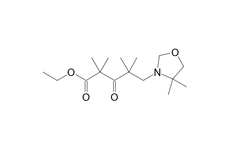Ethyl 2,2,4,4-tetramethyl-5-[N-(4,4-dimethyl-1,3-oxazolidine)]-3-oxopentanoate