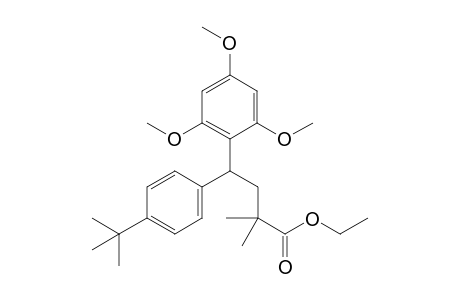 Ethyl 4-(4-(tert-butyl)phenyl)-2,2-dimethyl-4-(2,4,6-trimethoxyphenyl)butanoate