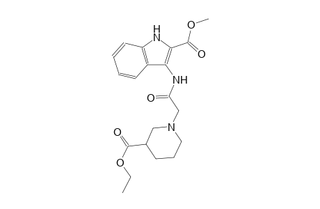 methyl 3-({[3-(ethoxycarbonyl)-1-piperidinyl]acetyl}amino)-1H-indole-2-carboxylate