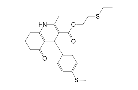 3-quinolinecarboxylic acid, 1,4,5,6,7,8-hexahydro-2-methyl-4-[4-(methylthio)phenyl]-5-oxo-, 2-(ethylthio)ethyl ester