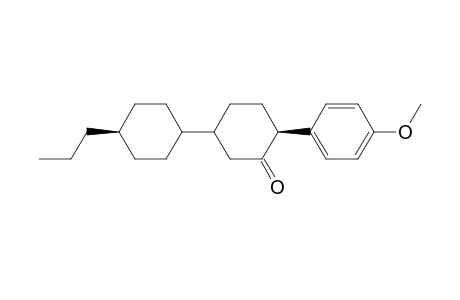 trans-5-( trans-4-Propylcyclohexyl)-2-(4-methoxyphenyl)cyclohexanone