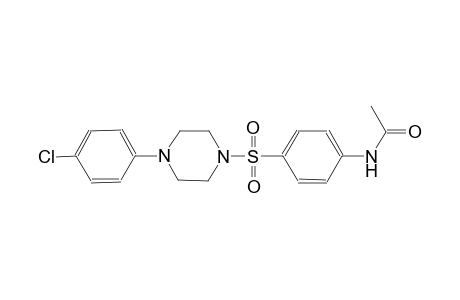 N-(4-{[4-(4-chlorophenyl)-1-piperazinyl]sulfonyl}phenyl)acetamide