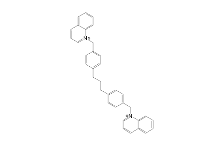 1-[4-[3-[4-(quinolin-1-ium-1-ylmethyl)phenyl]propyl]benzyl]quinolin-1-ium