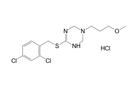 6-[(2,4-dichlorobenzyl)thio]-3-(3-methoxypropyl)-1,2,3,4-tetrahydro-s-triazine, monohydrochloride