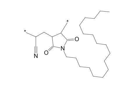 Poly(acrylonitrile-co-n-octadecylmaleimide)