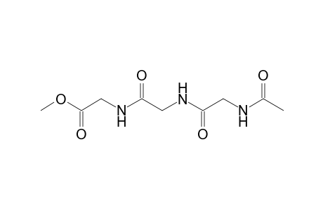 Glycine, N-[N-(N-acetylglycyl)glycyl]-, methyl ester