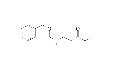 (6S)-6-methyl-7-phenylmethoxy-3-heptanone