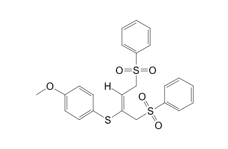 (E)-p-{{3-(phenylsulfonyl)-1-[(phenylsulfonyl)methyl]propenyl}thio}anisole