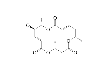 (4R,7E,9R,10S,13E,16S)-4,10,16-trimethyl-9-oxidanyl-1,5,11-trioxacyclohexadeca-7,13-diene-2,6,12-trione