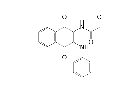 2-Anilino-3-chloracetylamino-1,4-naphthoquinone