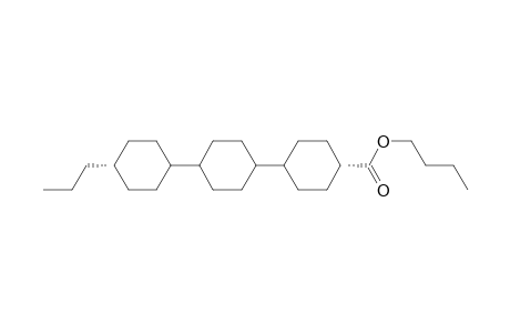 [1,1':4',1''-Tercyclohexane]-4-carboxylic acid, 4''-propyl-, butyl ester, [trans[trans(trans)]]-