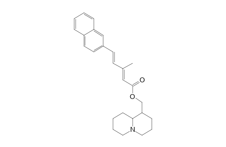 (2E,4E)-3-methyl-5-(2-naphthalenyl)penta-2,4-dienoic acid 2,3,4,6,7,8,9,9a-octahydro-1H-quinolizin-1-ylmethyl ester