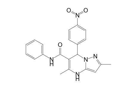2,5-Dimethyl-7-(4-nitrophenyl)-N-phenyl-4,7-dihydropyrazolo[1,5-a]pyrimidine-6-carboxamide