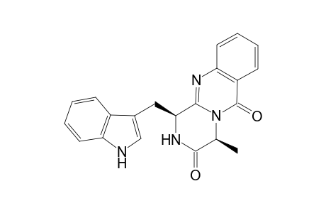 (1S,4S)-1-(3'-Indolylmethyl)-4-methyl-2,3,4,6-tetrahydro-1H-pyrazino[2,1-b]quinazoline-3,6-dione
