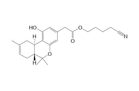 2-[(6aR,10aR)-6a,7,10,10a-Tetrahydro-1-hydroxy-6,6,9-trimethyl-6H-dibenzo[b,d]pyran-3-yl]acetic Acid 4-Cyano-butyl Ester