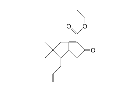 4-Allyl-2,3,3a,4,5,6-hexahydro-5,5-dimethyl-2-oxo-1-pentalenecarboxylic acid, ethyl ester
